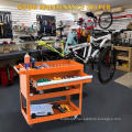 3 Tier Utility Rolling Tool Cart (Orange)